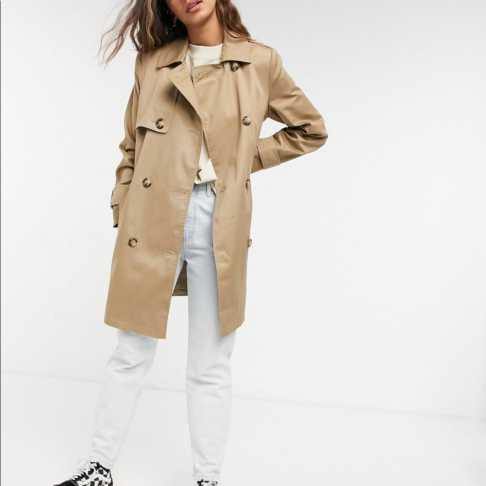 Asos women’s trench coat in stone
